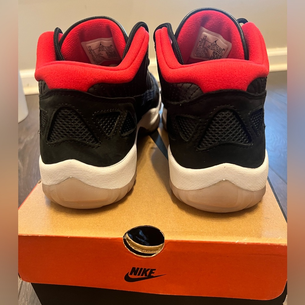 Air Jordan 11 Retro Low IE “Bred” Black/True Red - Picture 4 of 6